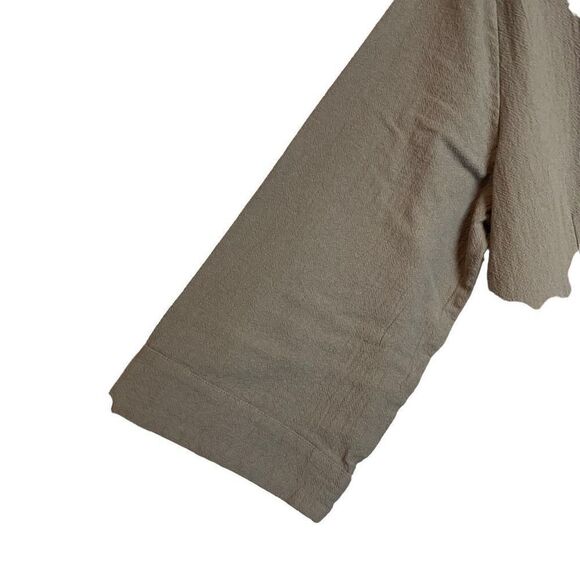 Soft Surroundings Gray Cotton Bell Sleeve Tunic Top Blouse Size L - Picture 5 of 9